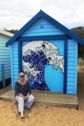 Karen Robinson at Dendy Street Beach - Australia Day Weekend 2015 - Photo taken by Hubby.JPG