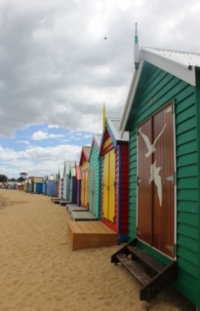 No. 4 Brighton Bathing Boxes at Dendy Street Beach Australia Day Weekend 2015 Photo taken by Karen Robinson .JPG