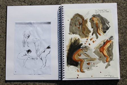 View No. 4 - Karen Robinson's ink drawings created in Marco Luccio's arts session on creating powerful & expressive drawings Feb 2015.JPG
