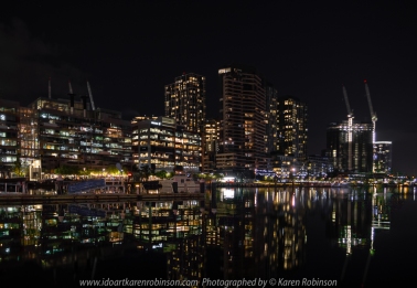 Docklands Melbourne, Victoria - Australia 'Craigieburn Camera Club Night Photography' Photographed by Karen Robinson May 2018 NB All images are protected by copyright laws. Comments - We were at Docklands photgraphing the area during the night to get a better understanding and experience of night photography.