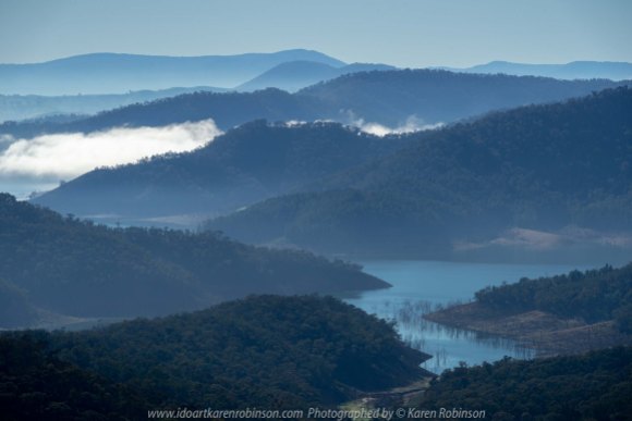 Devils River, Victoria - Australia 'Lake Eildon Region' Photographed by Karen Robinson June 2019 Comments - Views from Skyline Road looking out over towards Lake Eildon.