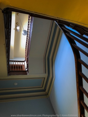 Ballarat, Victoria - Australia 'Stairs Photo Set' Photographed by Karen Robinson September 2019 Comments - During our visit to all the different locations of the Ballarat's 'International Foto Biennal' I decided to take some photographs of stair- wells featured within some of Ballart's historical buildings. We had to climb most of them! Photograph featuring Ballarat Town Hall stairwells.