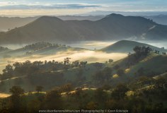 Strath Creek, Victoria - Australia 'Valley of a Thousand Hills' Photographed by Karen Robinson October 2019 Comments: Glorious, misty sunrise over the valley!