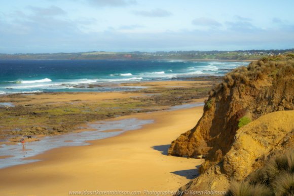 Cape Woolamai, Victoria - Australia 'Surf Beach Phillip Island National Park' Photographed by Karen Robinson February 2020 Comments - Glorious summer morning taking in views of wide-open blue ocean and long stretches of golden sands and rugged cliffs.