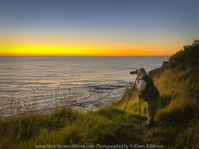 Eastern View, Victoria - Australia 'Devil's Elbow at Sunrise' Photographed by Karen Robinson February 2021 Comments: Beautiful mild summer morning overlooking the ocean along Lorne-Queenscliff Coastal Reserve, just off the Great Ocean Road. View, Victoria - Australia 'Devil's Elbow at Sunrise' Photographed by Karen Robinson February 2021 Comments: Beautiful mild summer morning overlooking the ocean along Lorne-Queenscliff Coastal Reserve, just off the Great Ocean Road. Photograph featuring Karen Robinson photographing sunrise.