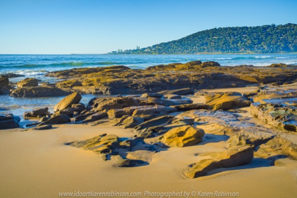 Lorne, Victoria - Australia 'Beach Queenscliff Coastal Reserve' Photographed by Karen Robinson February 2021 Comments: Wonderful rock pools along this coastline beach with big views of the ocean. Photograph featuring views from Bert Alsop Track.