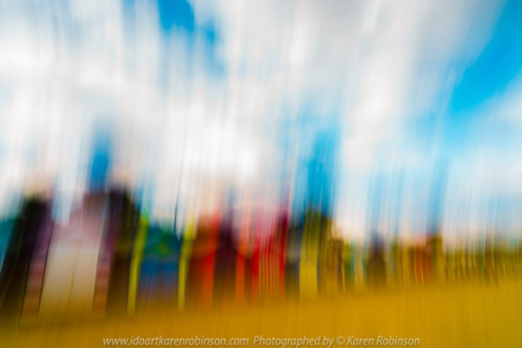 Brighton, Victoria - Australia 'Brighton Beach' Photographed by ©Karen Robinson May 2021 Comment: Brighton Beach capturing beautiful calm water views looking out over Port Phillip Bay and colourful Brighton Bathing Boxes. Photograph featuring ICM Photography.
