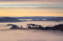 Strath Creek, Victoria - Australia 'Sunrise at Murchison Gap Lookout' Photographed by Karen Robinson May 2021 Comment: Beautiful sunrise at lookout. Foggy mystical views of the valleys stretched across a vast landscape.