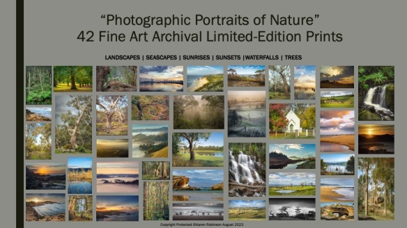 Presentation Photographic Portraits of Nature Solo Exhibition 2022/23 by ©Karen Robinson